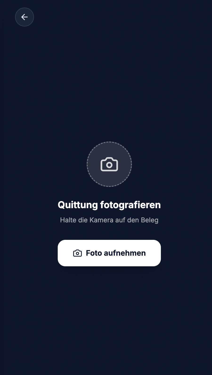 Qota Beleg-Scanner: Kassenbon wird fotografiert und KI erkennt Artikel automatisch